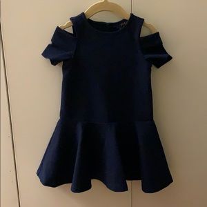 Polo Ralph Lauren Navy Cold Shoulder Dress Size 4